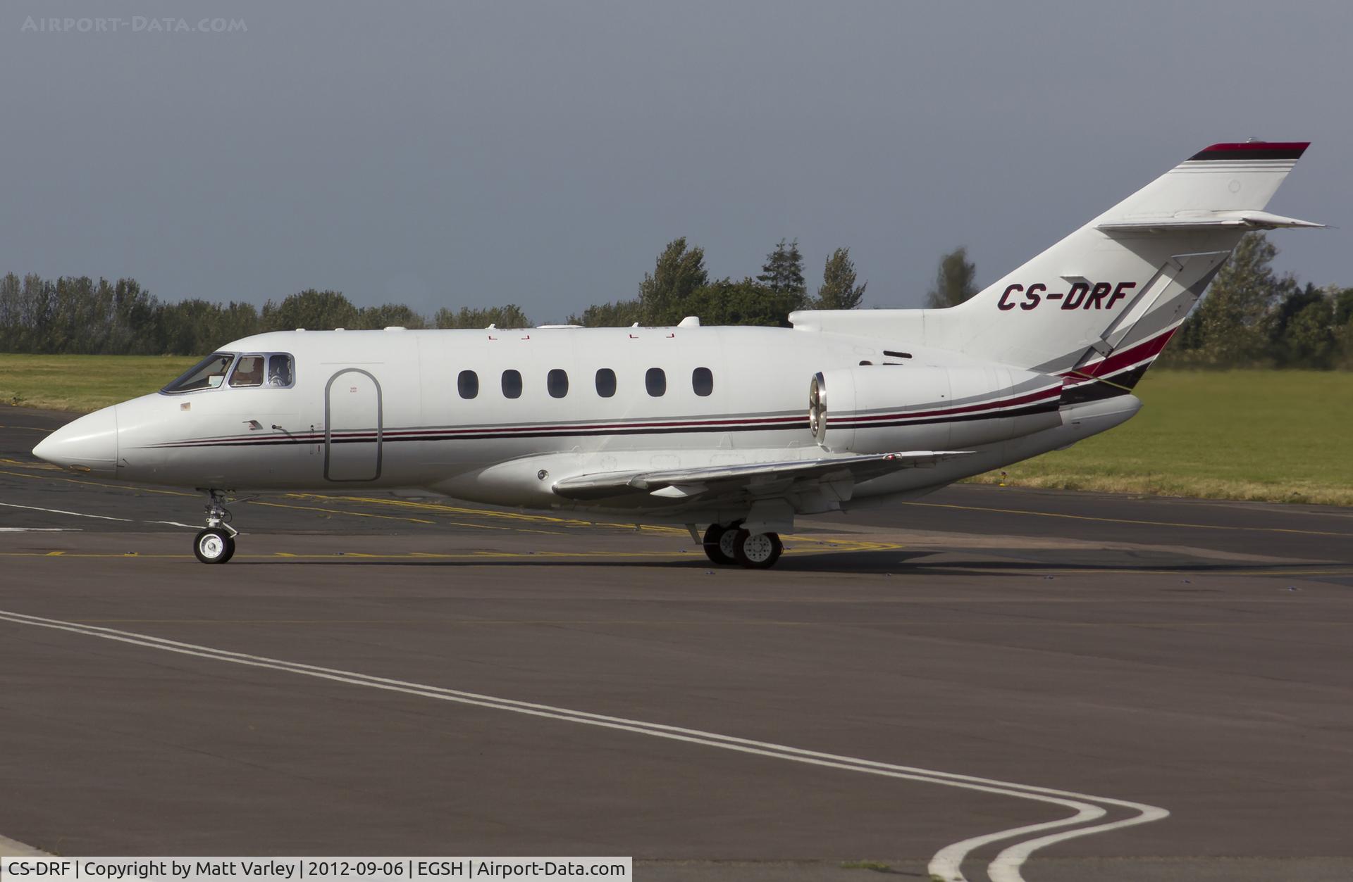 CS-DRF, 2005 Raytheon Hawker 800XP C/N 258730, Arriving at SaxonAir.
