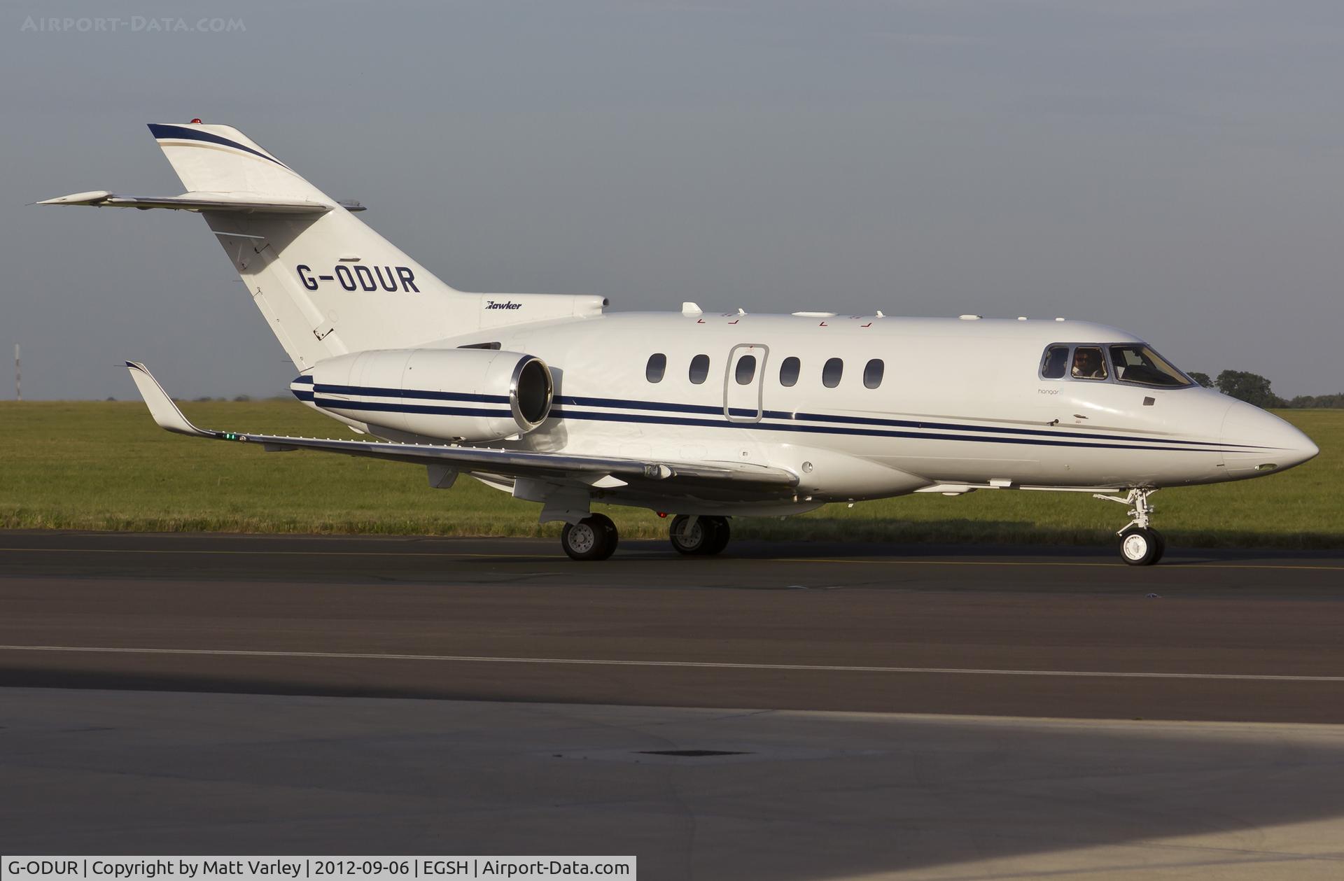 G-ODUR, 2007 Hawker Beechcraft 900XP C/N HA-0041, Arriving at SaxonAir.