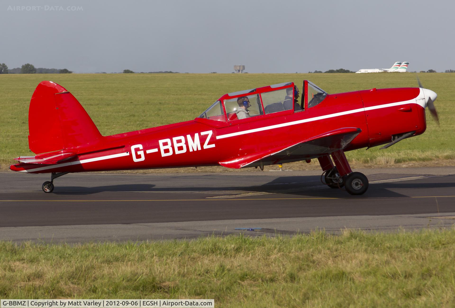 G-BBMZ, 1950 De Havilland DHC-1 Chipmunk T.10 C/N C1/0563, Departing SaxonAir.