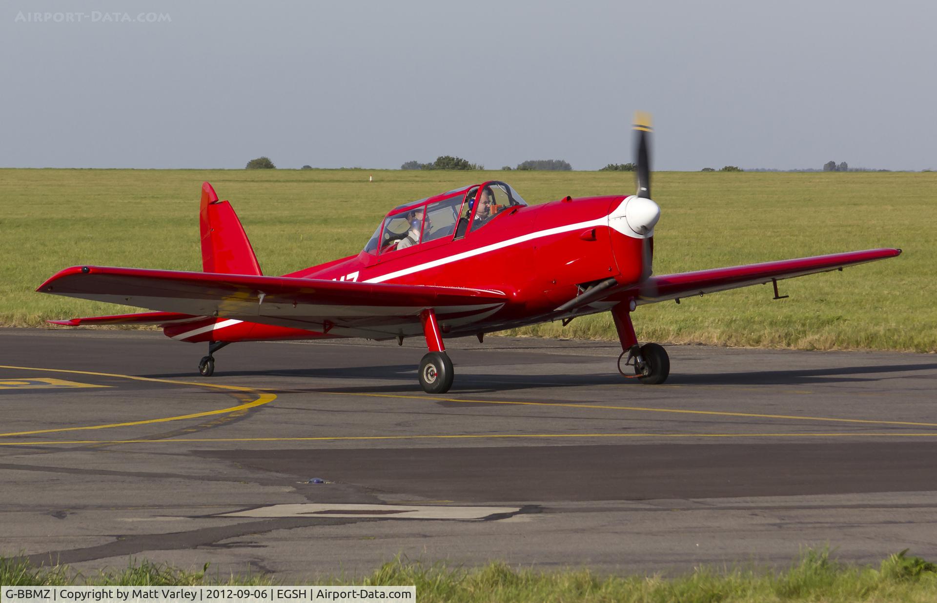 G-BBMZ, 1950 De Havilland DHC-1 Chipmunk T.10 C/N C1/0563, Departing SaxonAir.