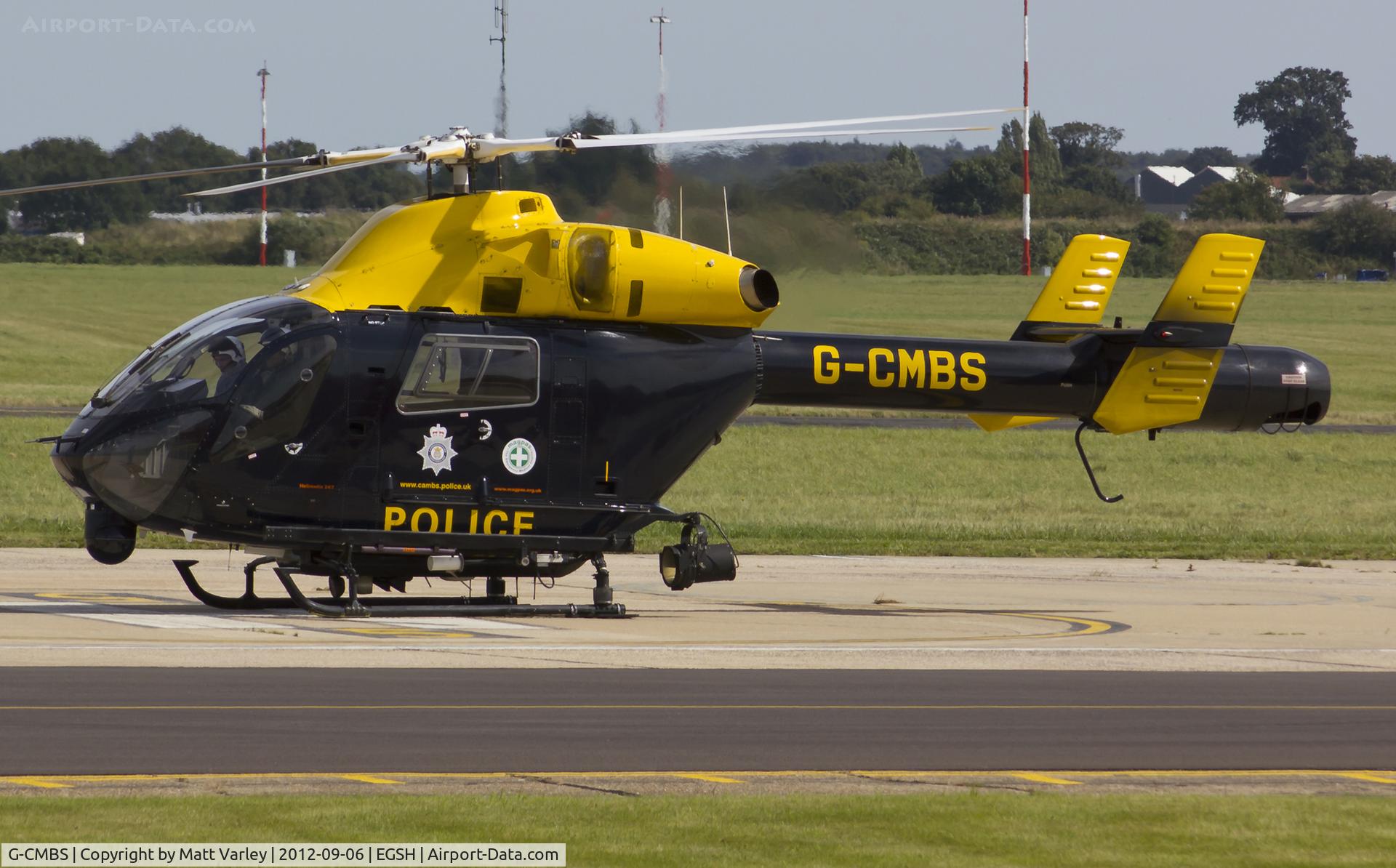G-CMBS, 2005 MD Helicopters MD-900 Explorer C/N 900-00111, Sat on stand at the EAAA.