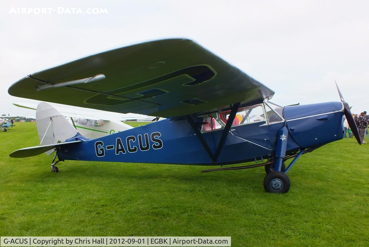 G-ACUS, 1934 De Havilland DH.85 Leopard Moth C/N 7082, at the LAA Rally 2012, Sywell