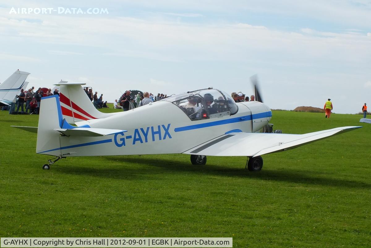 G-AYHX, 1958 SAN Jodel D-117A C/N 903, at the LAA Rally 2012, Sywell