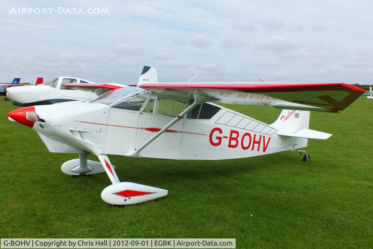 G-BOHV, 1990 Wittman W-8 Tailwind C/N PFA 031-11151, at the LAA Rally 2012, Sywell