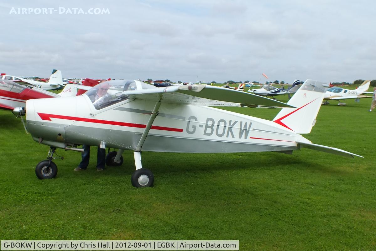 G-BOKW, 1969 Bolkow Bo-208C Junior C/N 689, at the LAA Rally 2012, Sywell
