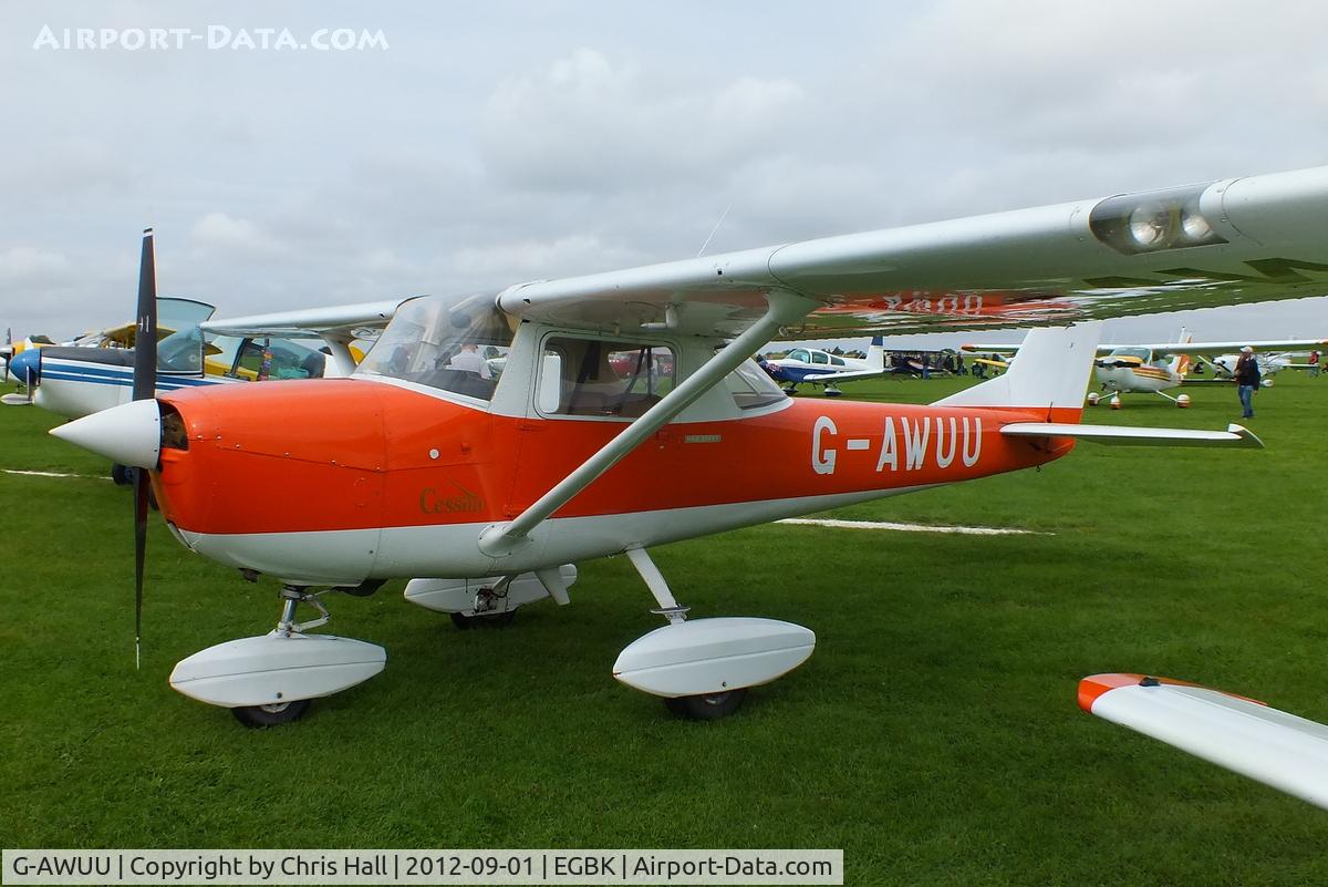 G-AWUU, 1968 Reims Cessna F150J C/N 0408, at the LAA Rally 2012, Sywell