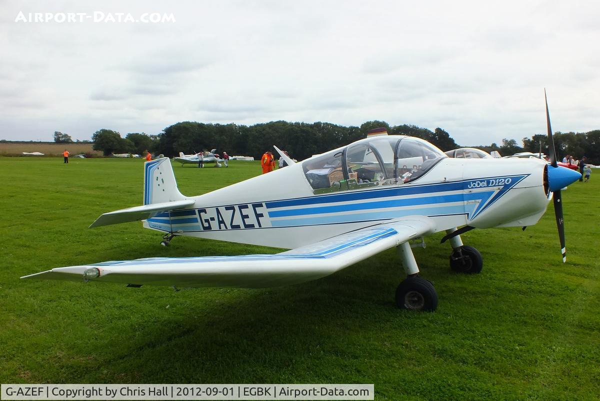 G-AZEF, 1966 Wassmer (Jodel) D-120 Paris-Nice C/N 321, at the LAA Rally 2012, Sywell