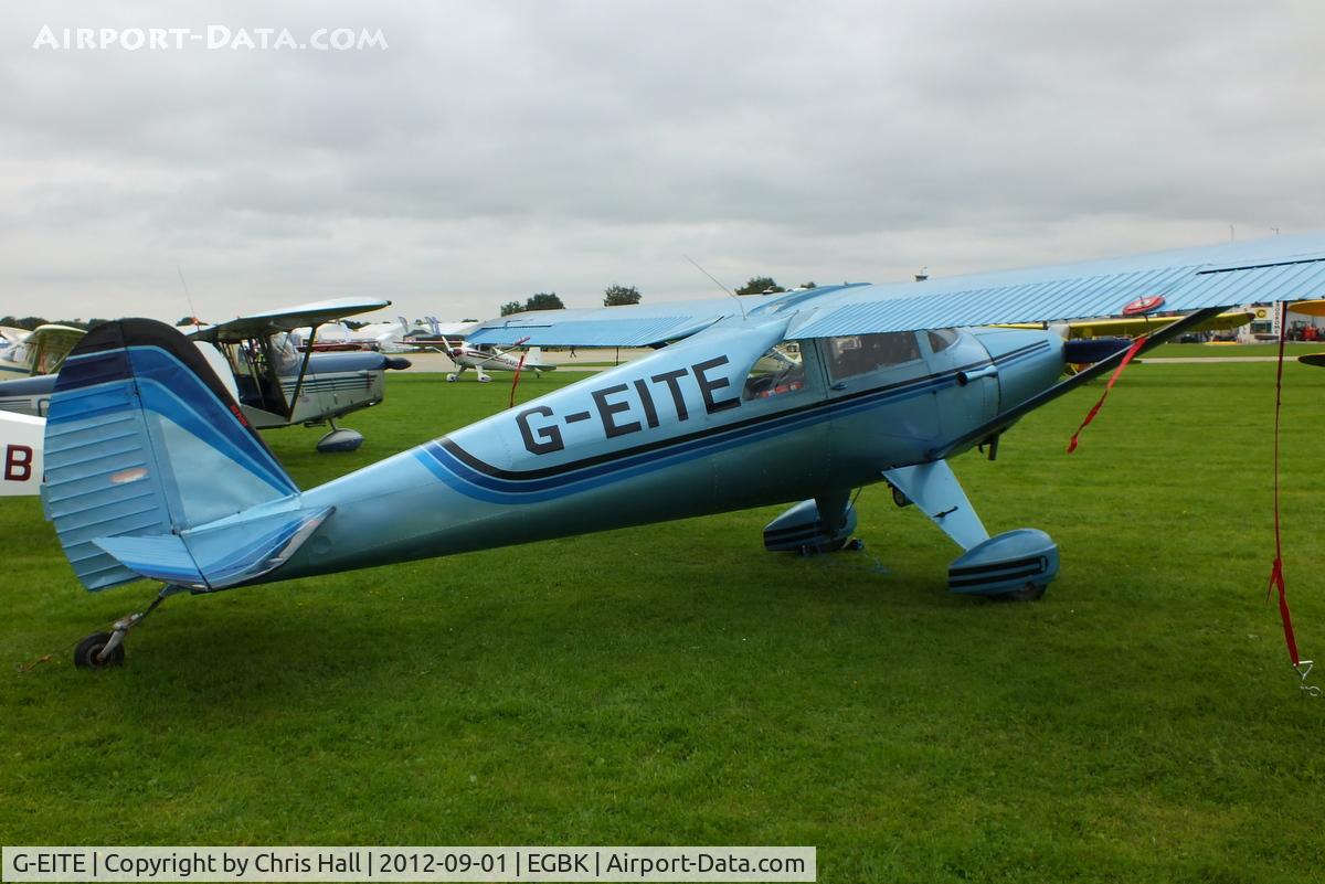 G-EITE, 1946 Luscombe 8F Silvaire C/N 3407, at the LAA Rally 2012, Sywell