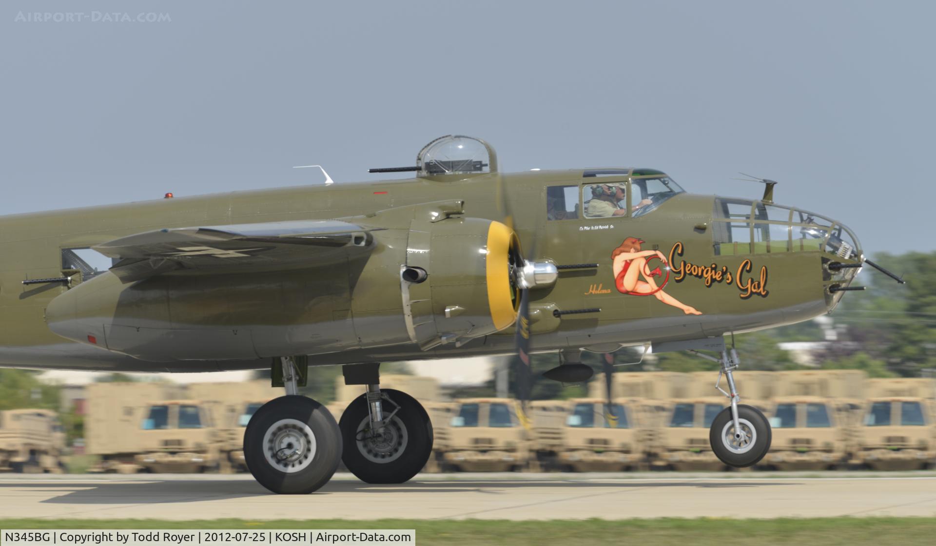 N345BG, 1944 North American TB-25N Mitchell C/N 108-47531, Airventure 2012