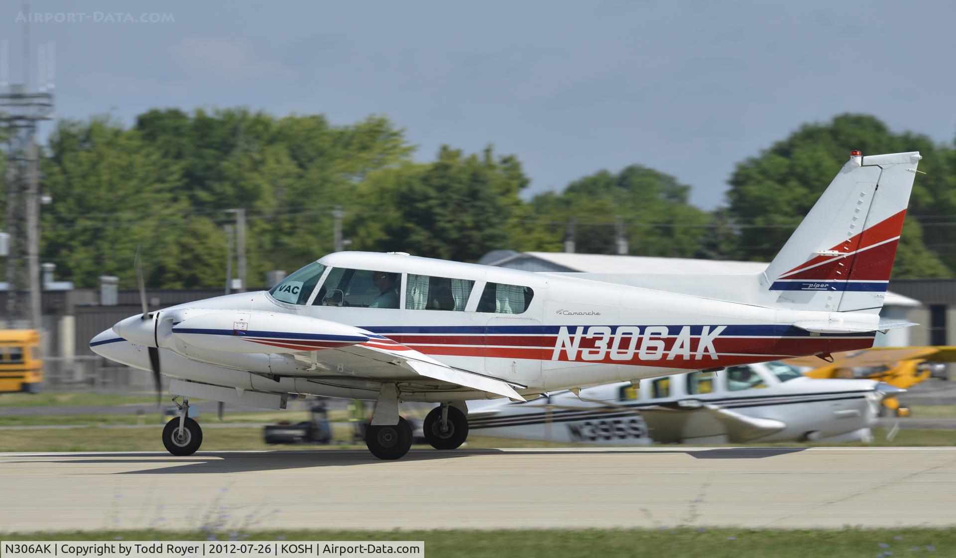 N306AK, 1966 Piper PA-30 Twin Comanche Twin Comanche C/N 30-1253, Airventure 2012