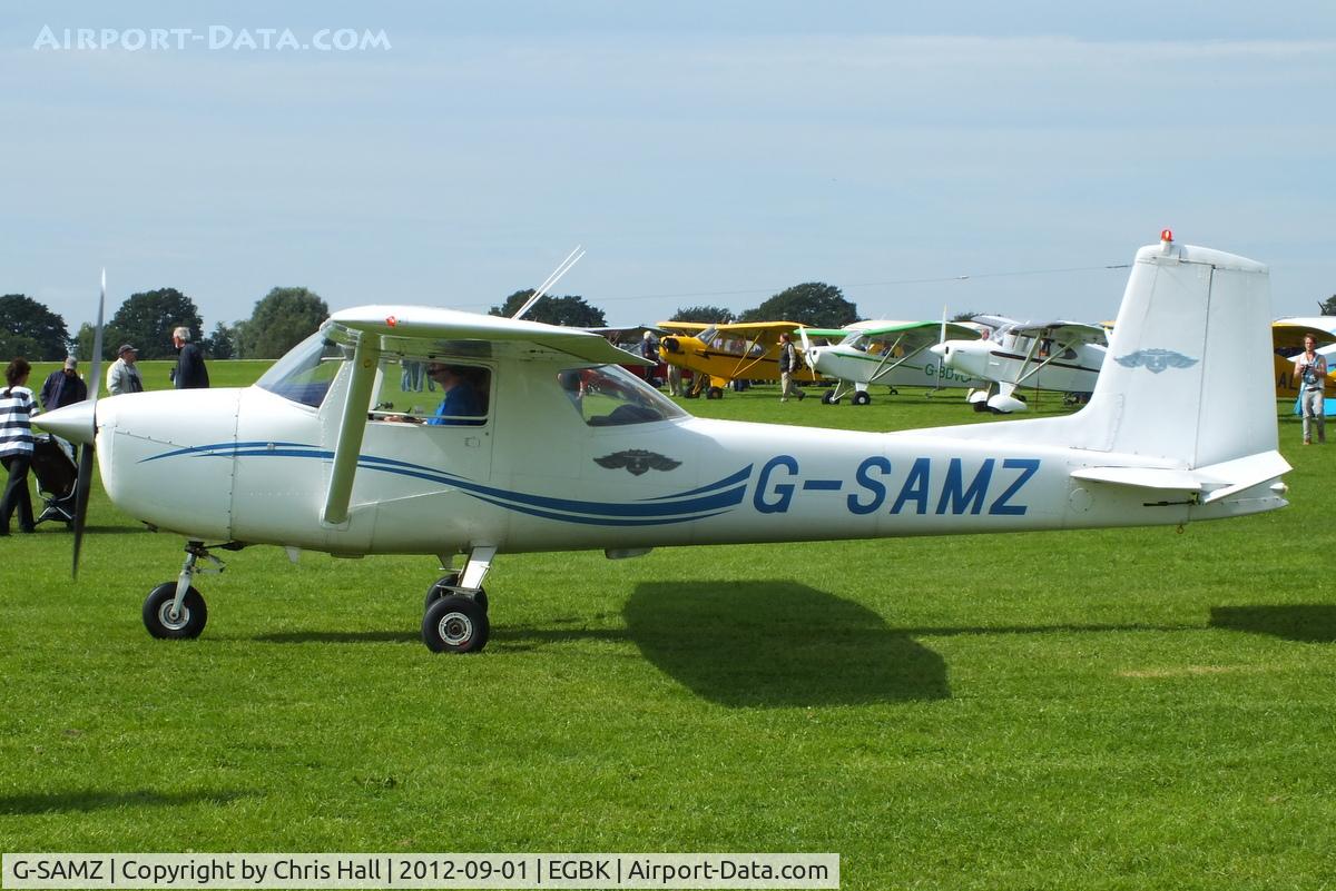 G-SAMZ, 1964 Cessna 150D C/N 150-60536, at the LAA Rally 2012, Sywell