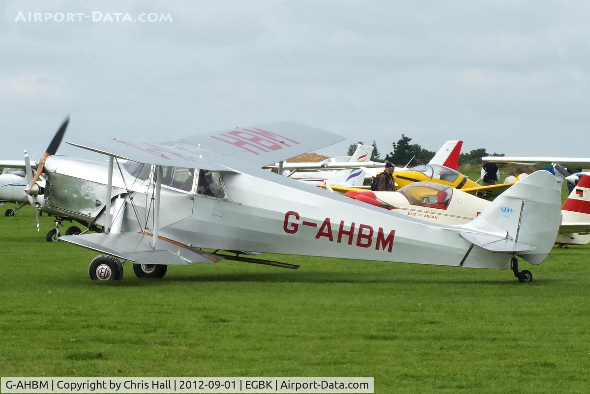 G-AHBM, 1935 De Havilland DH.87B Hornet Moth C/N 8126, at the LAA Rally 2012, Sywell