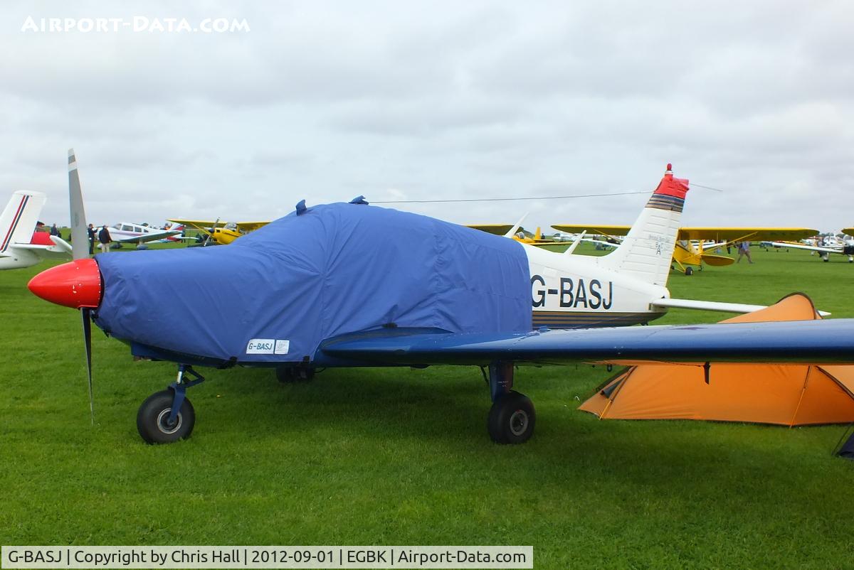 G-BASJ, 1972 Piper PA-28-180 Cherokee C/N 28-7305136, at the LAA Rally 2012, Sywell