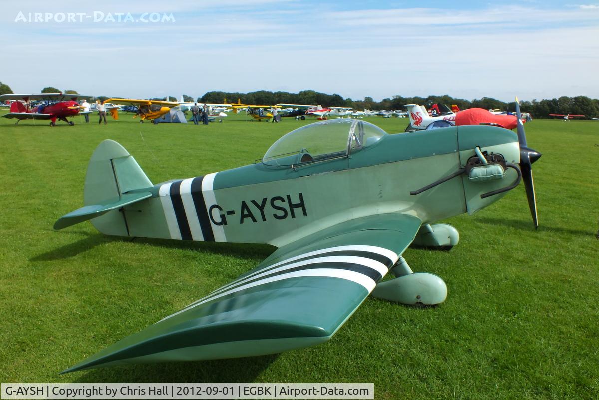 G-AYSH, 1973 Taylor Monoplane C/N PFA 1413, at the LAA Rally 2012, Sywell