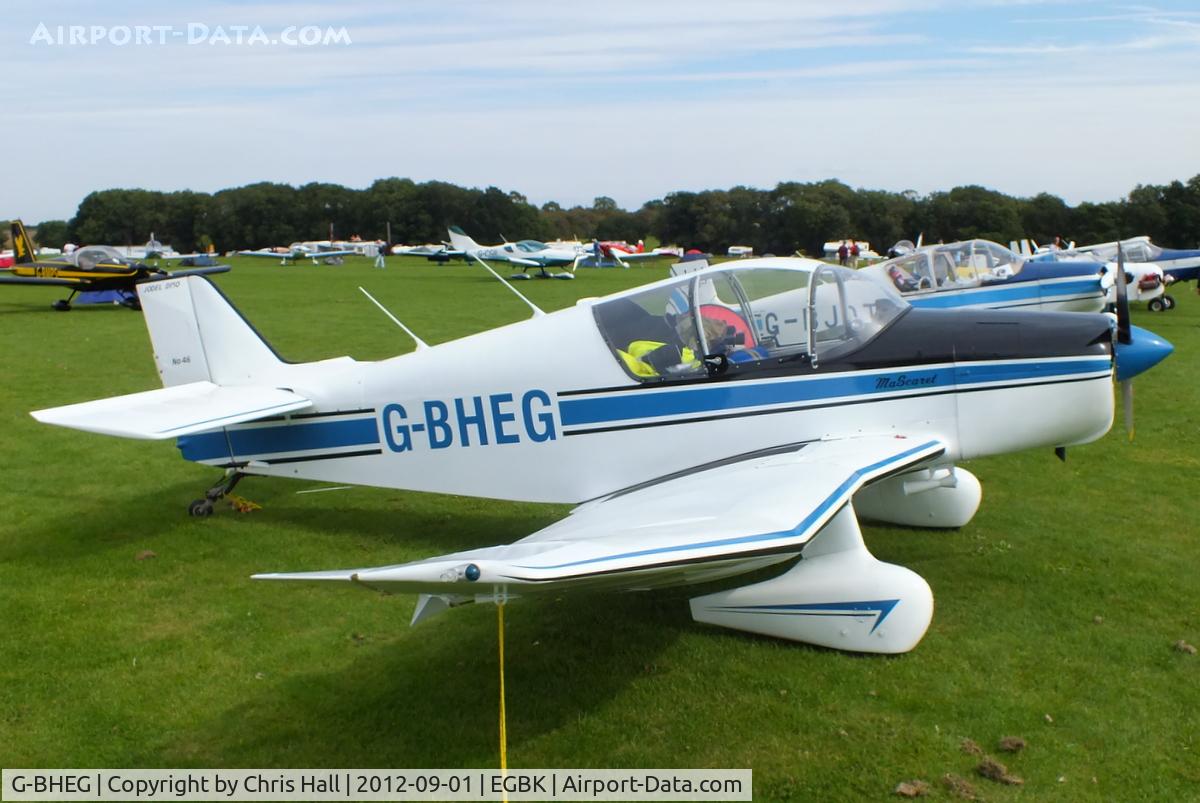 G-BHEG, 1964 SAN Jodel D-150 Mascaret C/N 46, at the LAA Rally 2012, Sywell