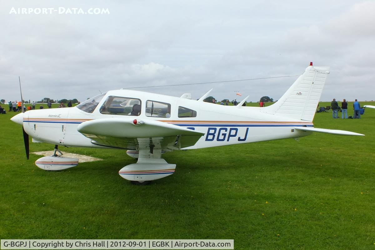 G-BGPJ, 1979 Piper PA-28-161 Cherokee Warrior II C/N 28-7916288, at the LAA Rally 2012, Sywell