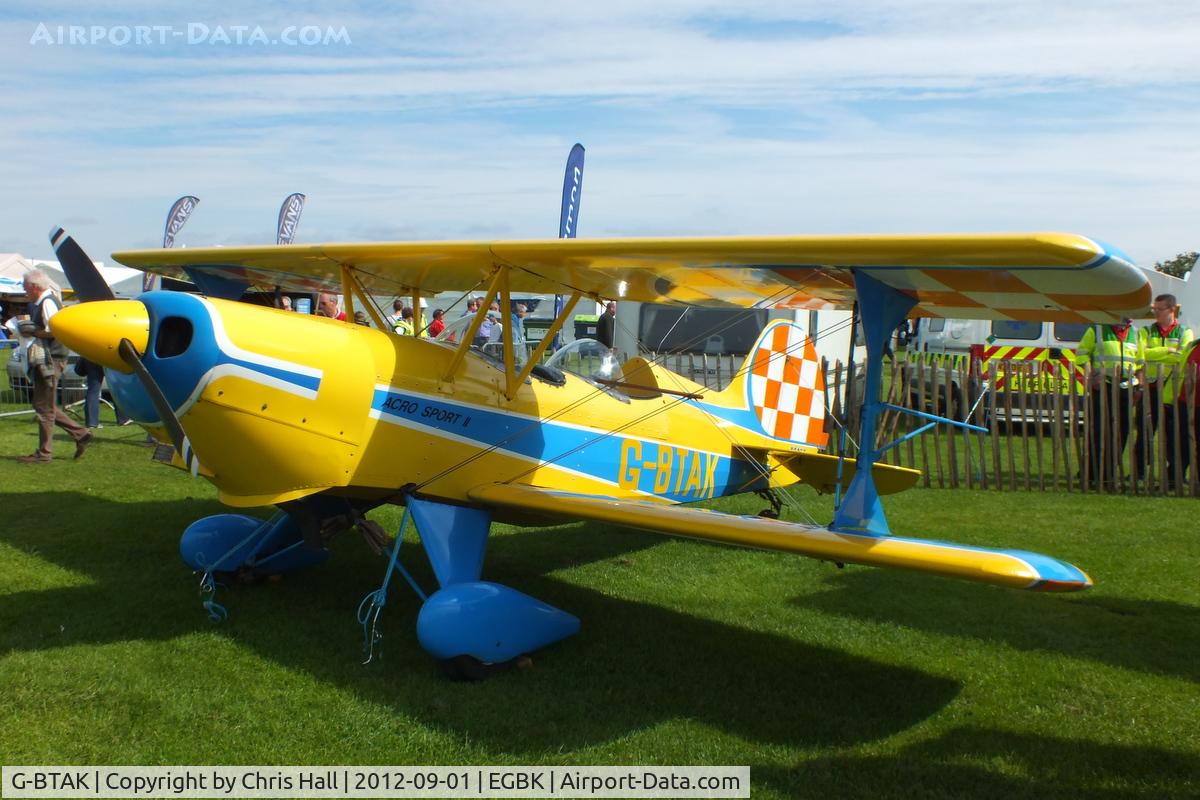 G-BTAK, 1983 EAA Acro Sport II C/N 1468, at the LAA Rally 2012, Sywell
