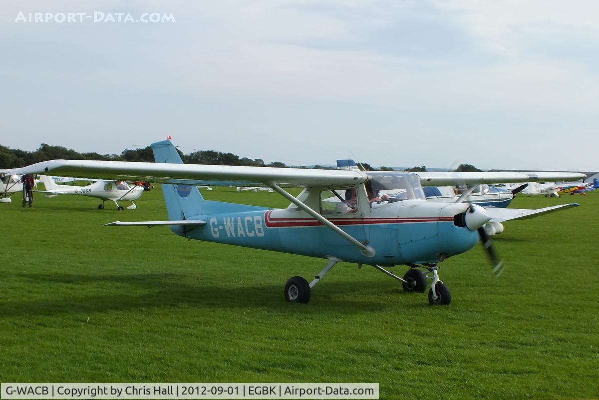G-WACB, 1986 Reims Cessna F152 C/N 1972, at the LAA Rally 2012, Sywell