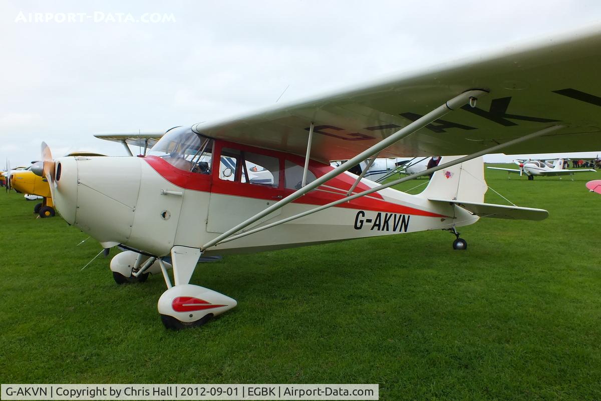 G-AKVN, 1946 Aeronca 11AC Chief Chief C/N 11AC-469, at the LAA Rally 2012, Sywell