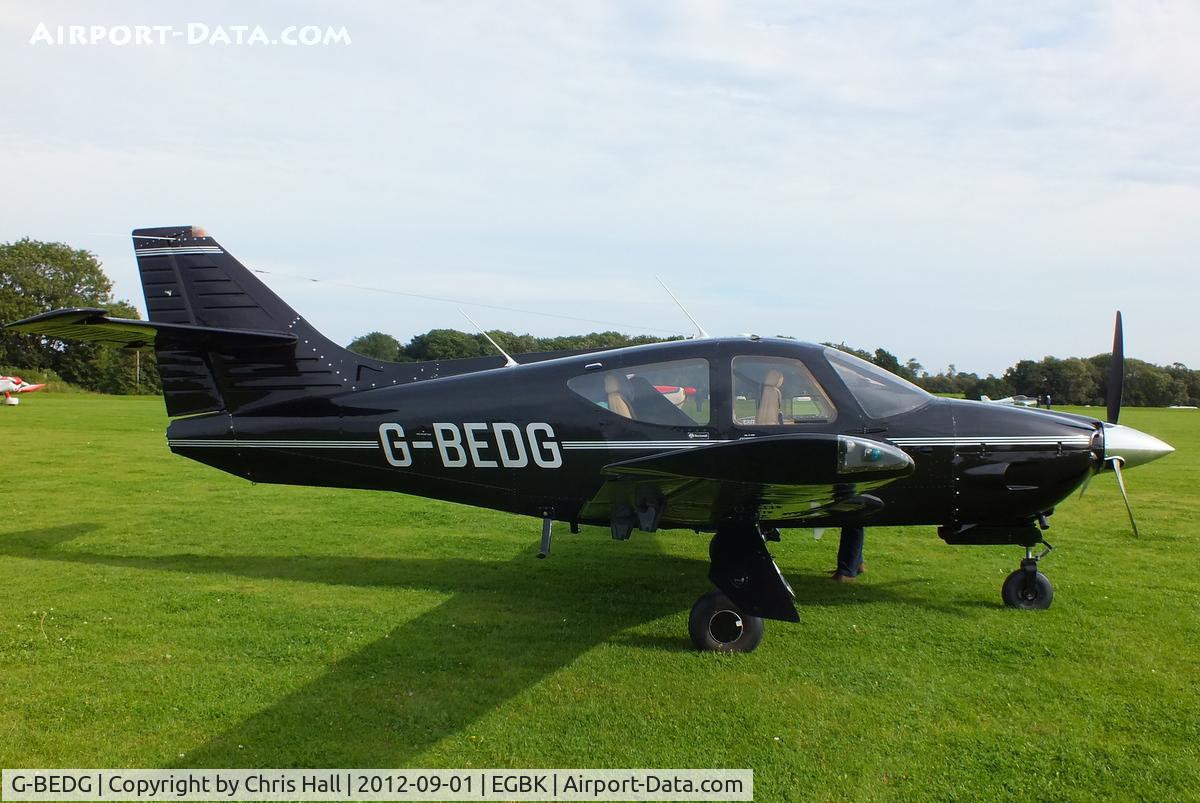 G-BEDG, 1976 Rockwell International 112 Commander C/N 482, at the LAA Rally 2012, Sywell