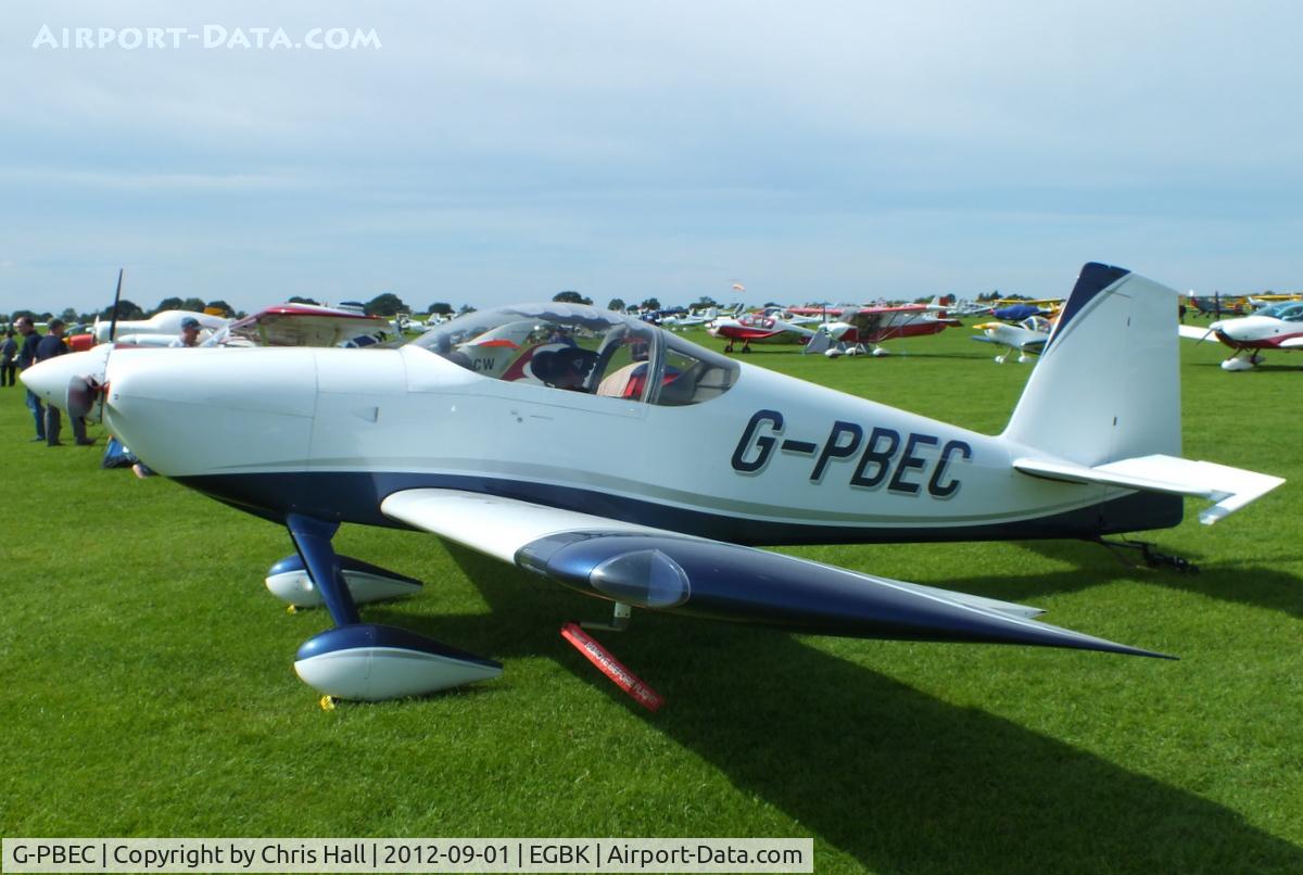 G-PBEC, 2007 Vans RV-7 C/N PFA 323-14382, at the LAA Rally 2012, Sywell