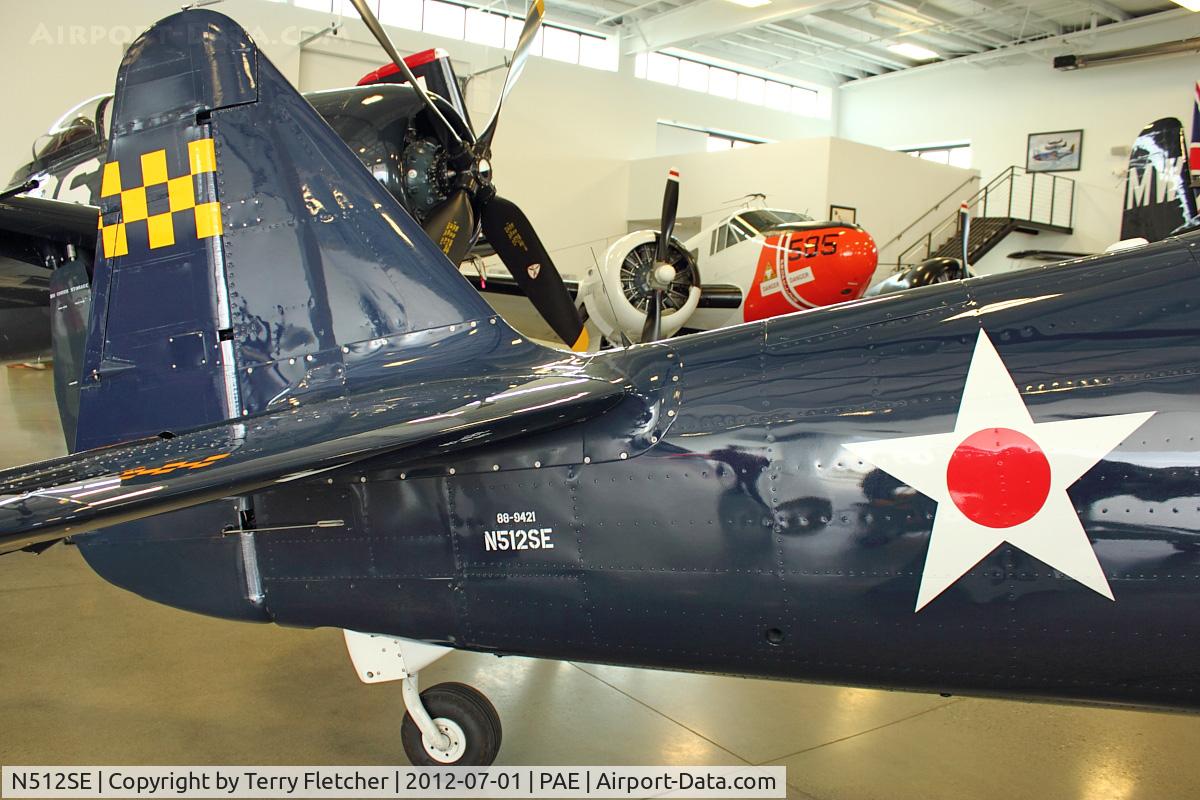 N512SE, 1958 North American AT-6A Texan C/N JS 88-9421, Tail of 1958 North American/victoria Mnt Lt AT-6A, c/n: JS 88-9421