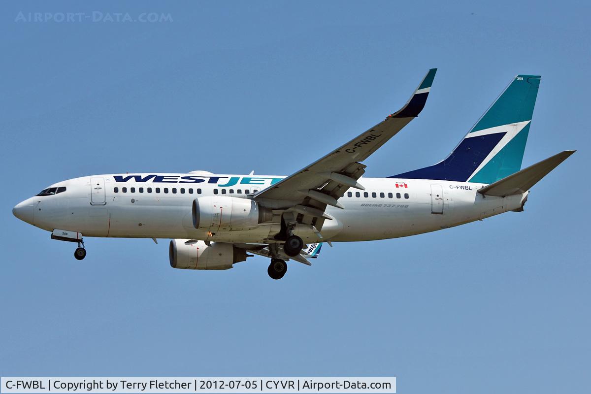 C-FWBL, 2003 Boeing 737-7CT C/N 32750, 2003 Boeing 737-7CT, c/n: 32750