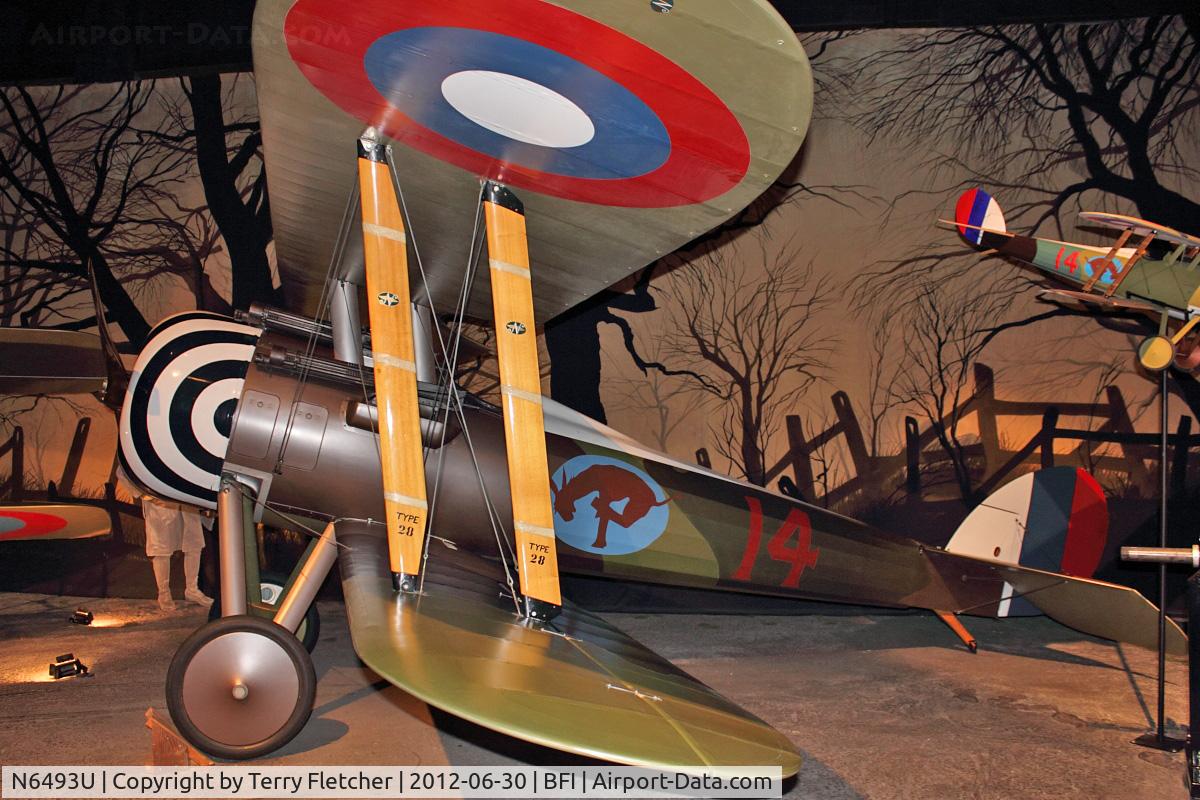 N6493U, Nieuport 28 C.1 C/N 6493, Nieuport NIEUPORT 28C-1, c/n: 6493 in Seattle Museum of Flight