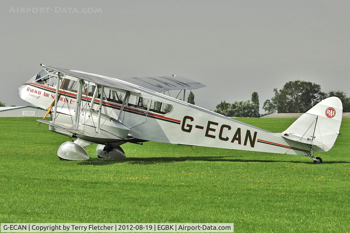 G-ECAN, 1943 De Havilland Australia DH-84 Dragon 3 C/N DHA2048, 1943 De Havilland DH-84 Dragon, c/n: 2048 at 2012 Sywell Airshow