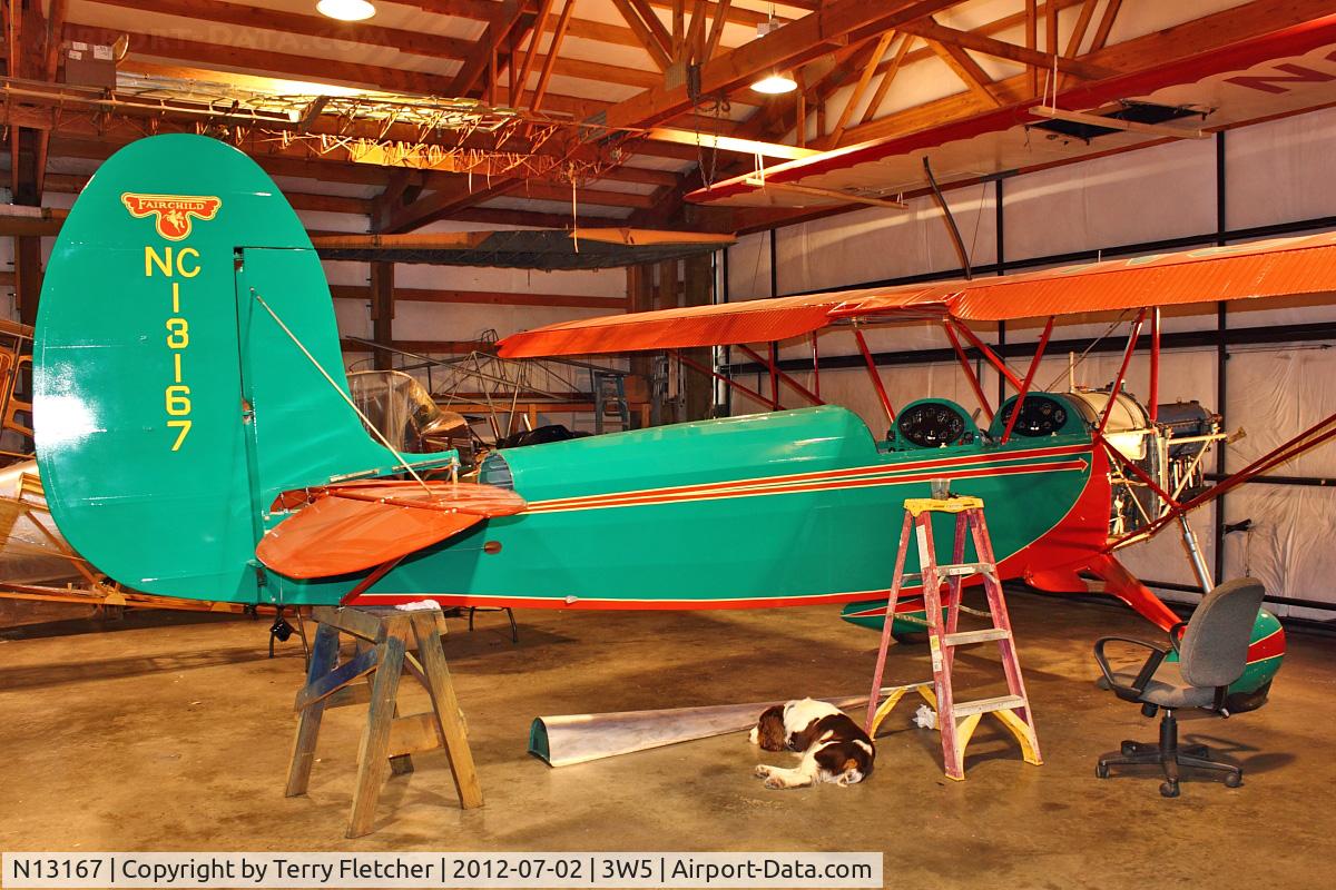N13167, 1933 Fairchild 22 C7B C/N 1506, Restoration of 1943 De Havilland DH-84 Dragon, c/n: 2048 nearly complete