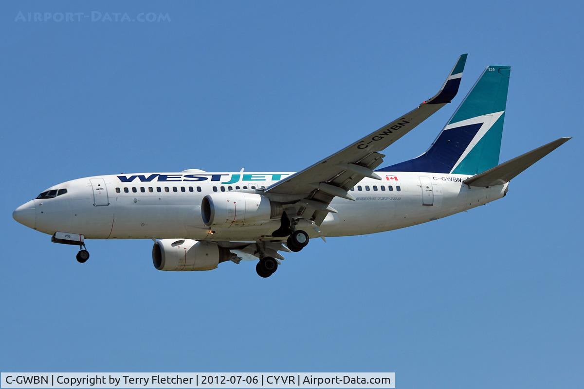 C-GWBN, 2005 Boeing 737-7CT C/N 34155, 2005 Boeing 737-7CT, c/n: 34155
