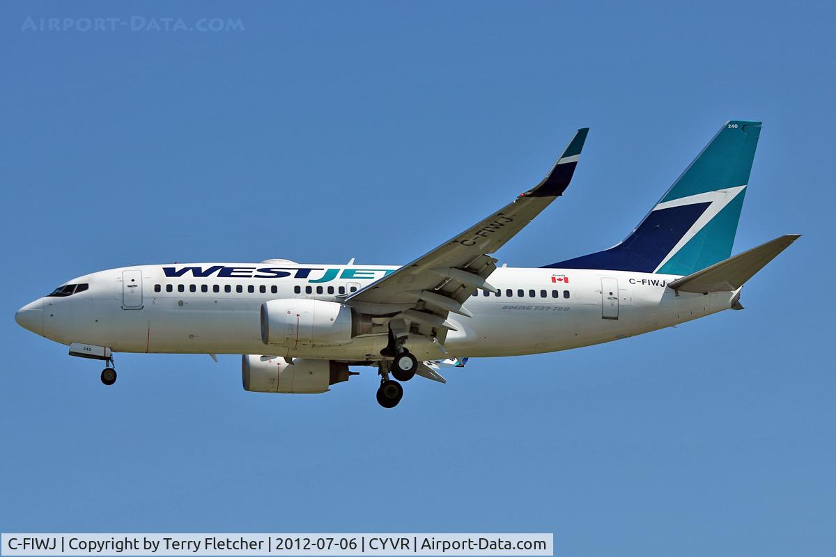 C-FIWJ, 2007 Boeing 737-7CT C/N 30712, 2007 Boeing 737-7CT, c/n: 30712