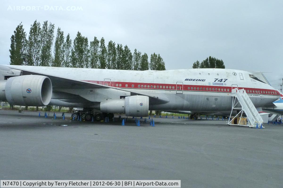 N7470, 1969 Boeing 747-121 C/N 20235, 1969 Boeing 747-121, c/n: 20235 at Seattle Museum of Flight