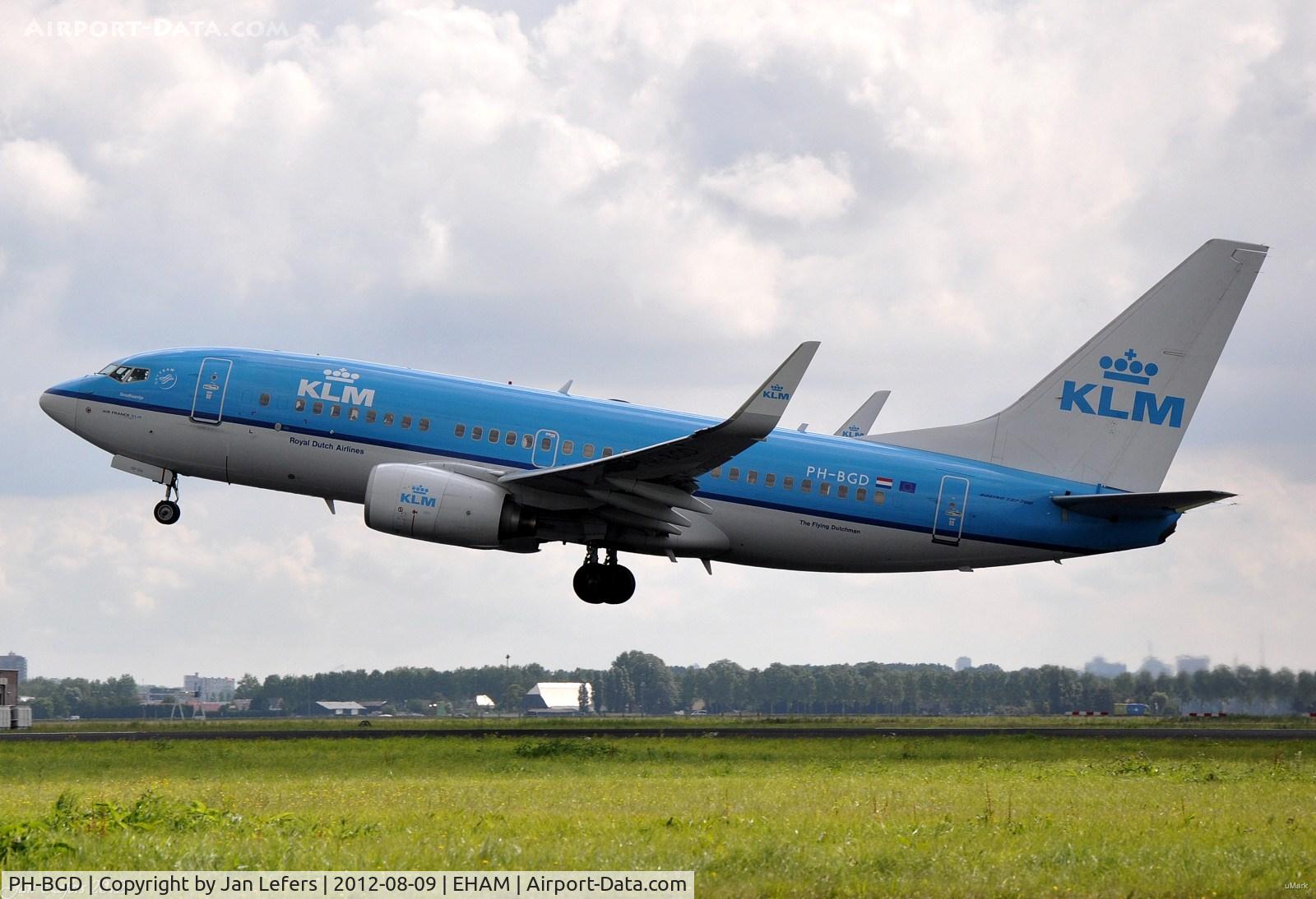 PH-BGD, 2008 Boeing 737-7K2 C/N 30366, KLM Boeing