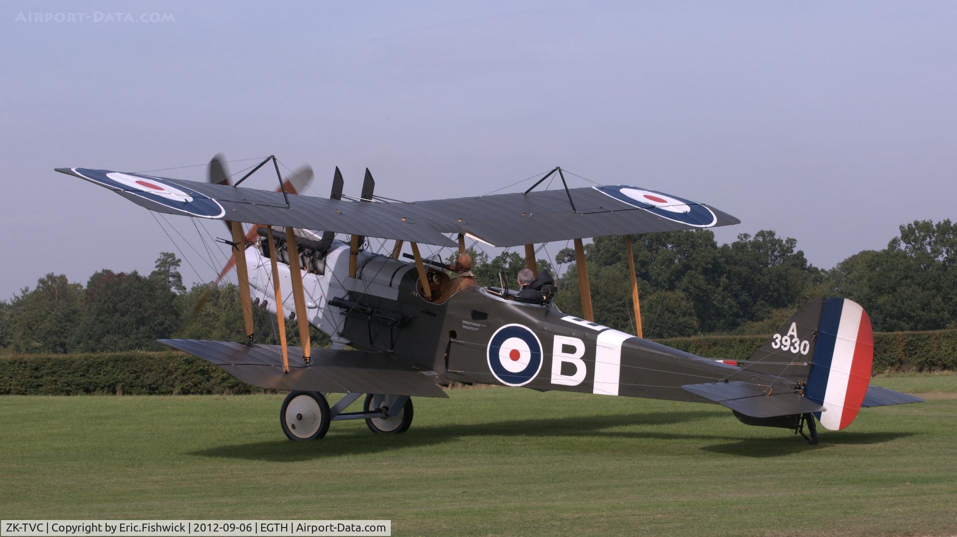 ZK-TVC, 2012 Royal Aircraft Factory RE-8 Replica C/N 0002, 1. ZK-TVC (in IX Sqn. colours) at The Shuttleworth Collection.