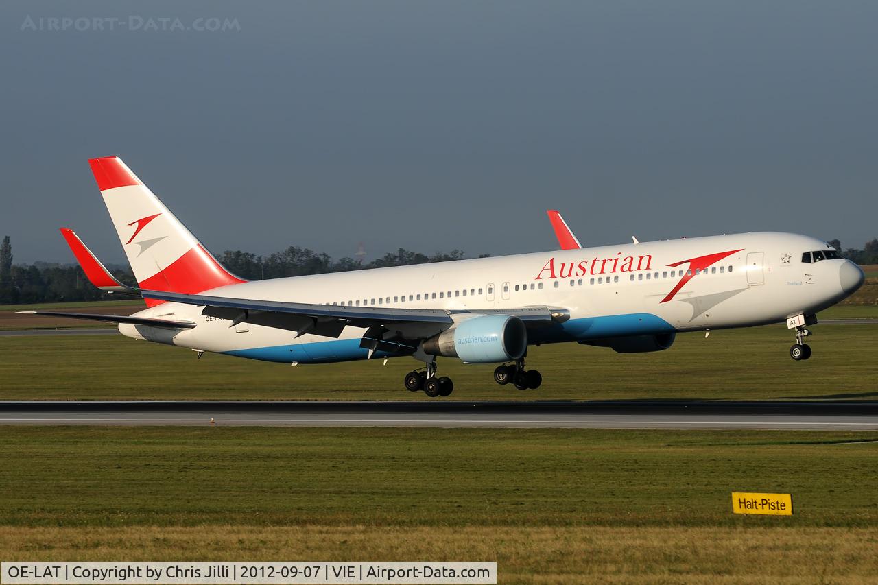 OE-LAT, 1991 Boeing 767-31A C/N 25273, Austrian Airlines