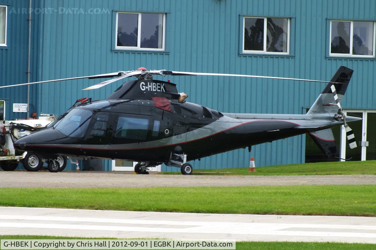 G-HBEK, 1996 Agusta A-109C C/N 7633, at the LAA Rally 2012, Sywell