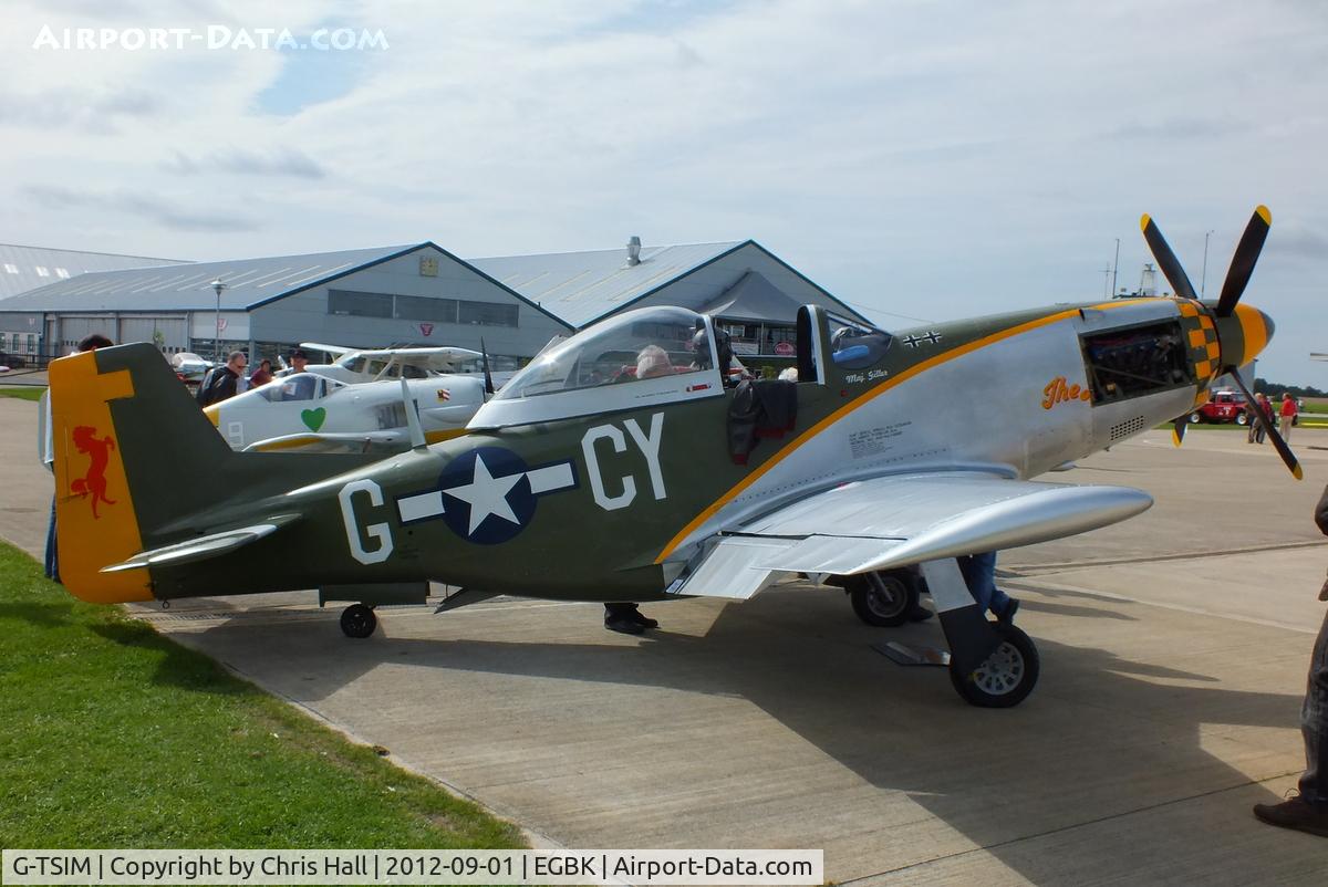 G-TSIM, 2012 Titan T-51 Mustang C/N LAA 355-14964, at the LAA Rally 2012, Sywell