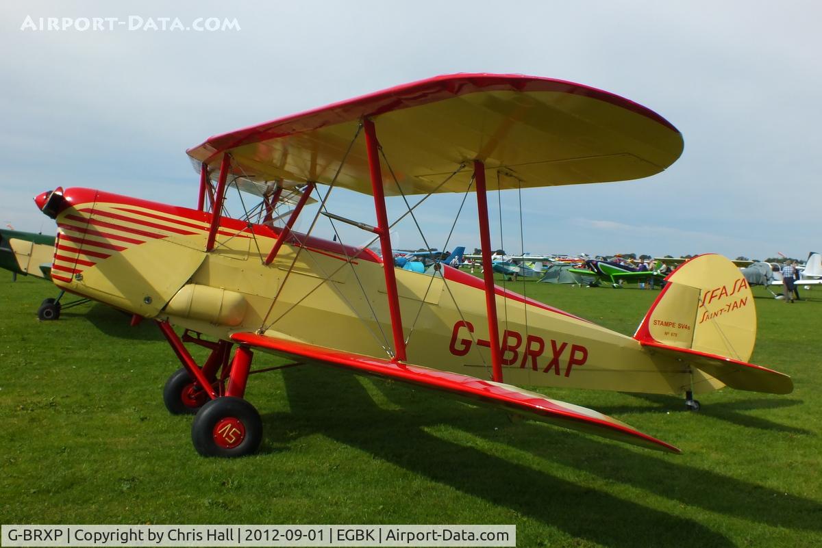 G-BRXP, 1948 Stampe-Vertongen SV-4C C/N 678, at the LAA Rally 2012, Sywell