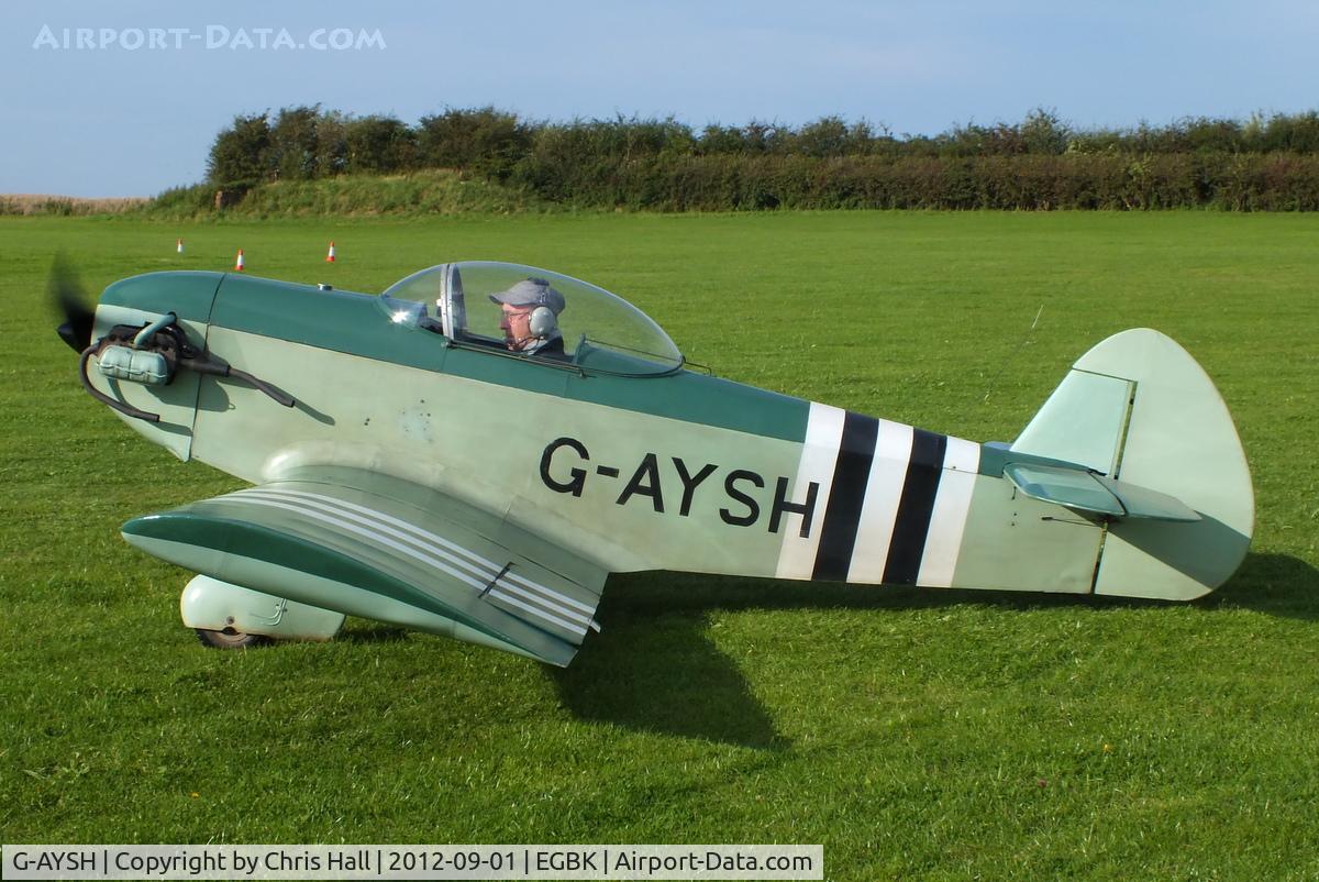 G-AYSH, 1973 Taylor Monoplane C/N PFA 1413, at the LAA Rally 2012, Sywell