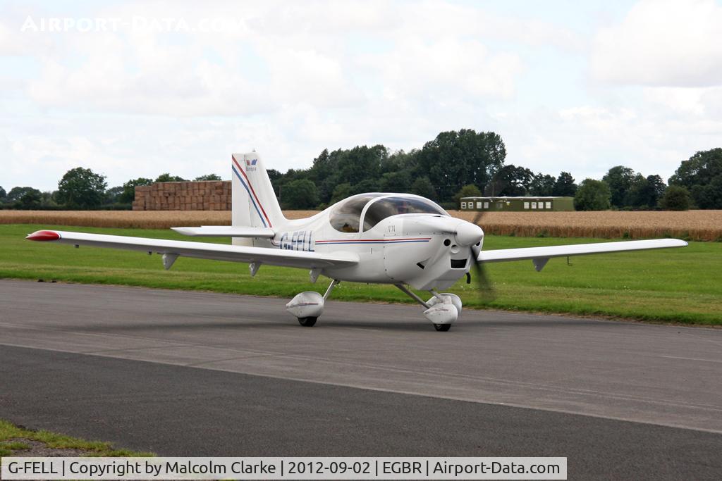 G-FELL, 1998 Europa XS Tri-Gear C/N PFA 247-13208, Europa XS at The Real Aeroplane Company's Wings & Wheels weekend, Breighton Airfield, September 2012.