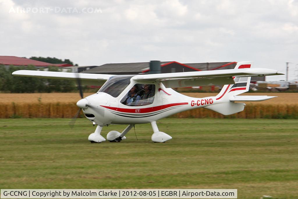 G-CCNG, 2003 Flight Design CT2K C/N 03.06.02.27, Flight Design CT-2K at The Real Aeroplane Club's Summer Madness Fly-In, Breighton Airfield, August 2012.