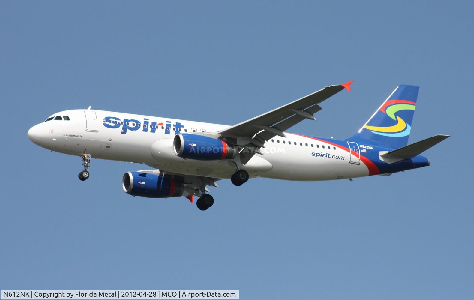 N612NK, 2012 Airbus A320-232 C/N 5029, Spirit A320