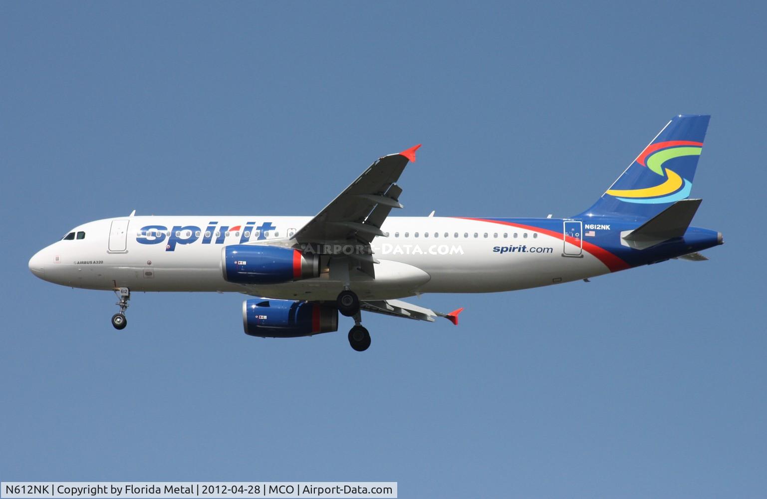 N612NK, 2012 Airbus A320-232 C/N 5029, Spirit A320