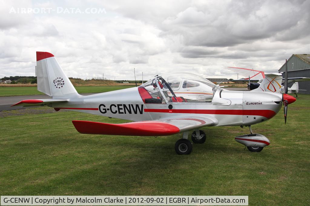 G-CENW, 2007 Aerotechnik EV-97 Eurostar C/N PFA 315-14612, Aerotechnik EV-97 Eurostar at The Real Aeroplane Club's Wings & Wheels weekend, Breighton Airfield, September 2012.