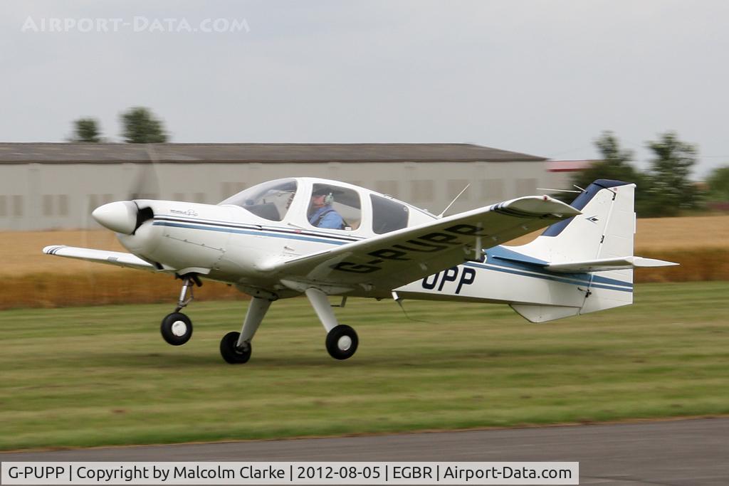 G-PUPP, 1973 Beagle B-121 Pup Series 2 (Pup 150) C/N B121-174, Beagle B-121 Pup 150 at The Real Aeroplane Club's Summer Madness Fly-In, Breighton Airfield, August 2012.