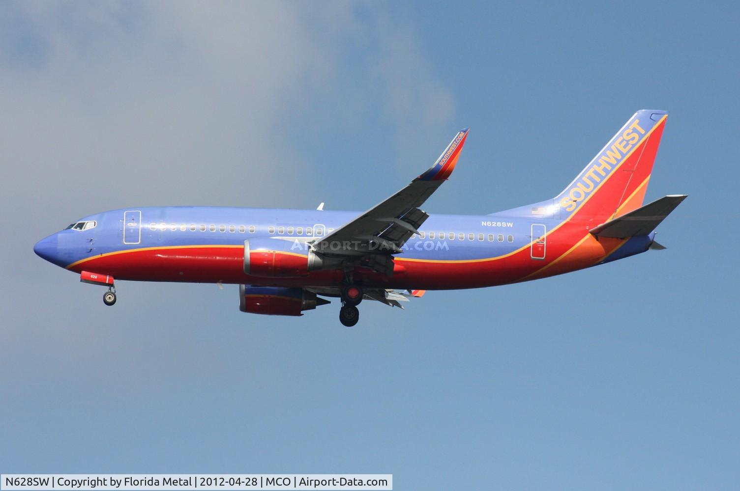 N628SW, 1996 Boeing 737-3H4 C/N 27703, Southwest 737
