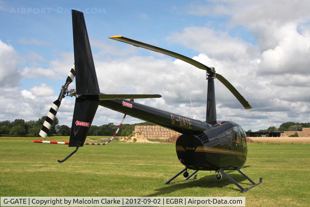 G-GATE, 2004 Robinson R44 Raven II C/N 10448, Robinson R44 II at The Real Aeroplane Club's Wings & Wheels weekend, Breighton Airfield, September 2012.