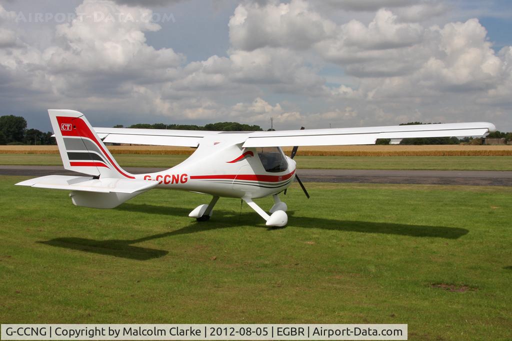 G-CCNG, 2003 Flight Design CT2K C/N 03.06.02.27, Flight Design CT-2K at The Real Aeroplane Club's Summer Madness Fly-In, Breighton Airfield, August 2012.