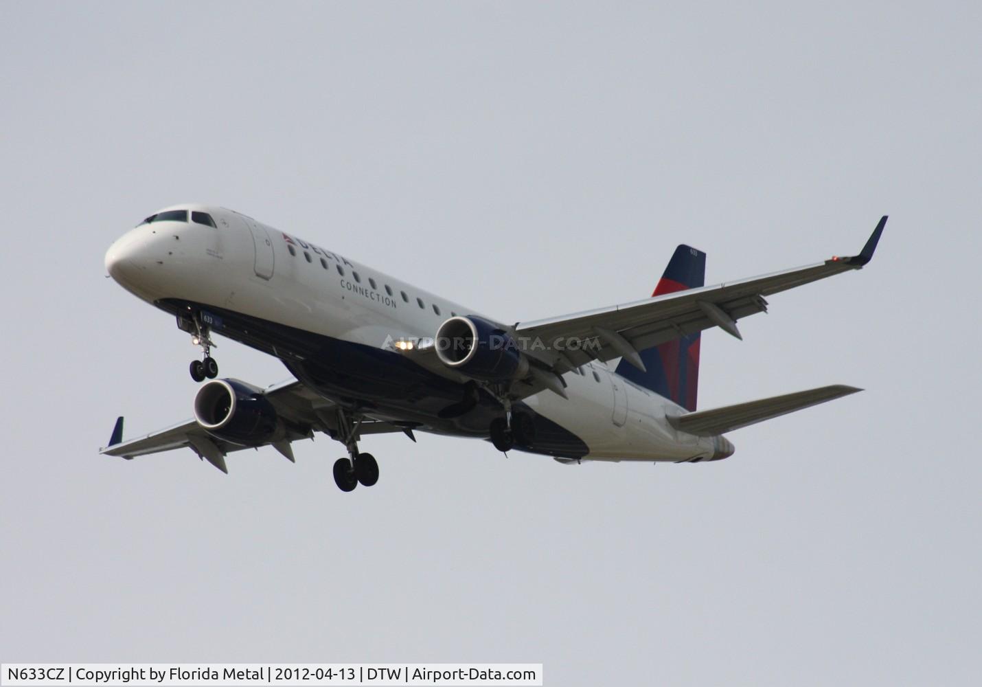 N633CZ, 2008 Embraer 175LR (ERJ-170-200LR) C/N 17000245, Compass EMB-175